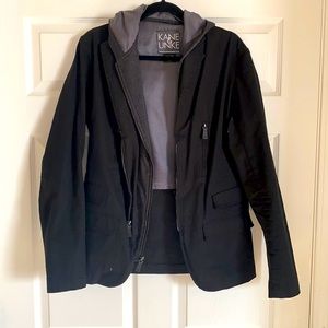 Medium jacket with hoodie